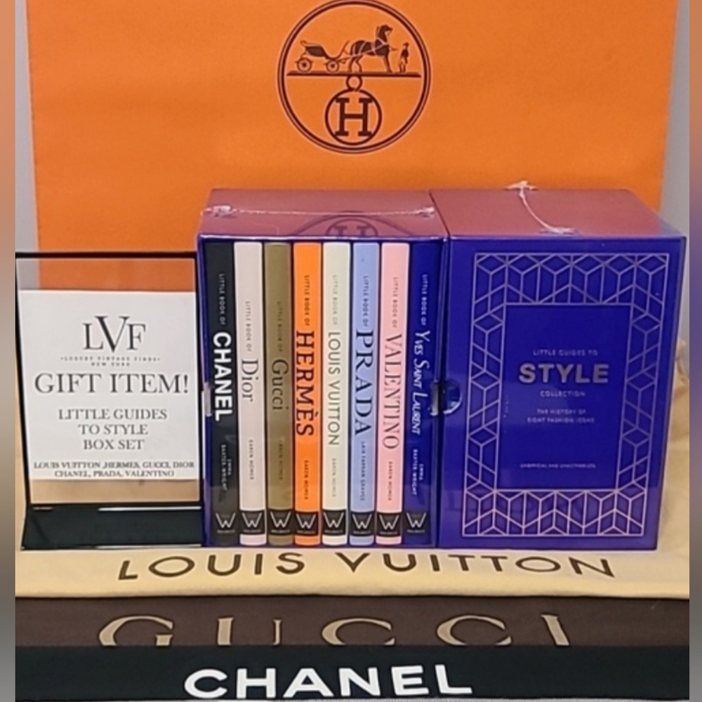 LITTLE BOOK OF STYLE BOXSET CHANEL,DIOR,GUCCI,HERMES,VUITTON,PRADA,VALENTENO,YSL